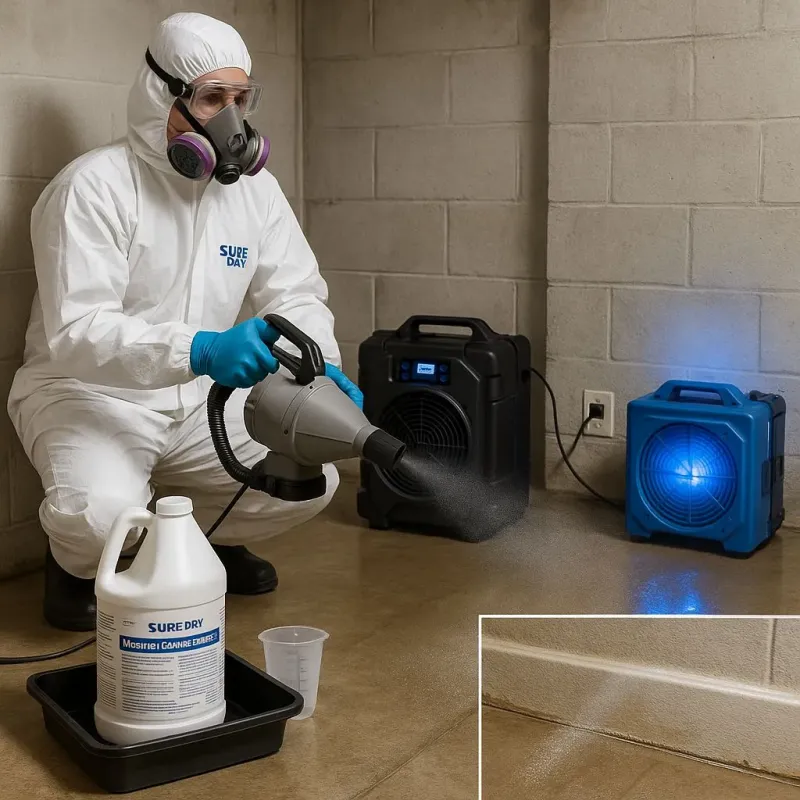 Sanitization and Odor Removal process in Wendell, NC